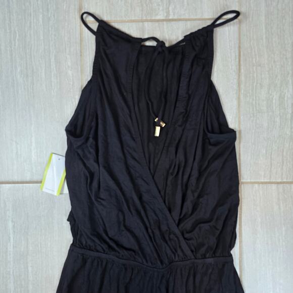 NWT Trina Turk Womens Black sleeveless Jumpsuit Front tie Open Back Medium - Picture 10 of 10